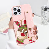 Wriststrap Christmas Cases For iPhone 13 12 11 Series