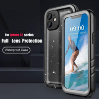 Full Body Shockproof Protect Screen Cases With Hand Strap Waterproof Case For iPhone 12 Series