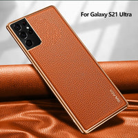 Luxury Leather Case for Samsung Galaxy S21 Ultra 5G