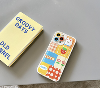 Korean Cute Cartoon Style Good Luck Case For iPhone 13 12 series