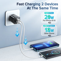 Portable 20W 30W USB Type C Fast Charger for iPhone 13 12 11 Pro Max