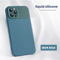 Camera Protection Liquid Silicone Case for iPhone 14 13 12 11 series