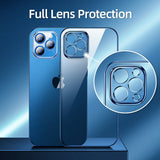 PC+TPU Shockproof Full Lens Protection Clear Case For iPhone 12 Series