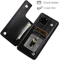 Luxury Slim Fit Premium Leather Card Slots Shockproof Flip Wallet Case for Samsung Galaxy S20 | S10 & Note 10 Series