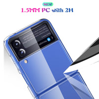 Clear Acrylic Anti Slip Protective Case for Samsung Galaxy Z Flip 3