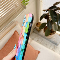 Fashion Creative 3D Colorful Block Phone Case For iPhone 12 11 Series