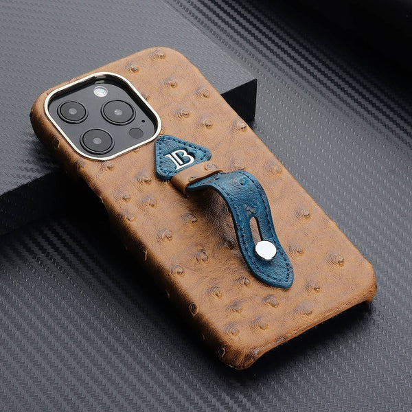Hand Wrist Strap Leather Case for iPhone 14 13 12 series
