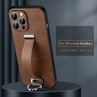 Luxury Leather Case with Portable Wristband Hand Strap Kickstand For iPhone 14 13 12 series