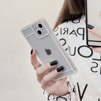 Fashion Minimalist Creative Square Border Case For iPhone 13 12 11 Pro Max Mini