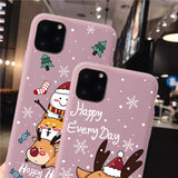 Merry Christmas Soft TPU Silicone Phone Case for iPhone 13 12 11 Series