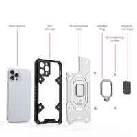 Newest Metal Ring Stand Anti fall Space Phone Case For iPhone 12 11 Series