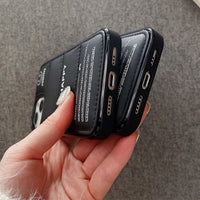 Fashion Korean Cotton Down Jacket Wavy Smiley Phone Case For iPhone 13 12 11 Series