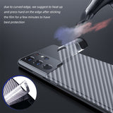 Carbon Fiber Back Screen Protector Sticker Film for Samsung Galaxy S21 Series