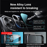 New 360° Full Protection Magnetic Adsorption Metal Glass Phone Case For iPhone 13 12 11 Series