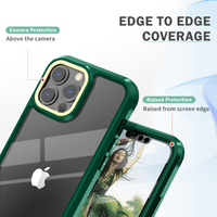 Rugged Heavy Duty Shockproof Dual Layer Case for iPhone 13 12 11 Pro Max Mini