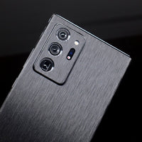 High Simulation Metal Brushed Phone Back Paste Sticker Drawing Film Skin For SAMSUNG Galaxy Note 20 & S20 Series