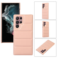 Fashion Puffer Jacket Soft Silicone Case for Samsung Galaxy S22 Ultra Plus