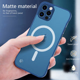 Magnetic Frameless Camear Protector Anti Fingerprint Matte Case For iphone 13 Series