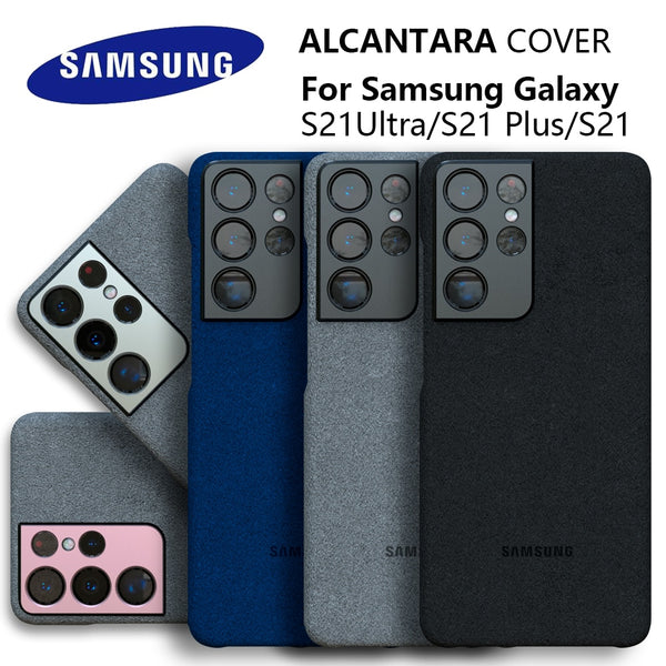 100% Original Alcantara Leather Full Protect Case for Samsung S21 Series