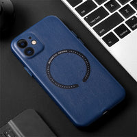 Luxury Shockproof Leather Wireless Charging Case for iPhone 13 12 11 Pro Max