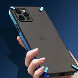 Luxury Plating PC Bumper Shockproof Silicone Case for iPhone 12 11 Series