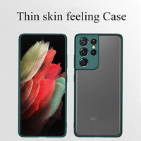 Translucent Matte Skin Feel Full Protection Case for Samsung Galaxy S21 Ultra Plus