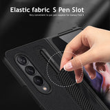 Full Protection Leather Case With S Pen Slot For Samsung Galaxy Z Fold 3 5G