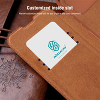 Leather Flip Case with Slide Camera for iPhone 14 series