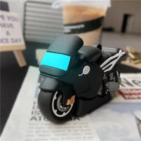 3D Luminous Cool Motorcycle Soft Silicone Case for Apple Airpods 1 2 3