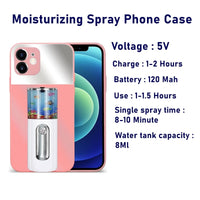Moisturizing Women Beauty Makeup Spray Phone Case For iPhone 12 11 XS S
