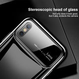 Luxury Glass Protective Phone Case for iPhone X