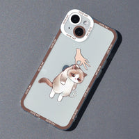 Funny Cute Cat Silicone Case for iPhone 14 13 12 series