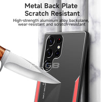 Aluminum Metal Shockproof Silicone Bumper Case For Samsung Galaxy S23 S22 Ultra Plus