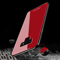 Tempered Glass Protective Case For Samsung Galaxy Note 9 Soft Silicone TPU Bumper+Hard Glass For Samsung Note 9