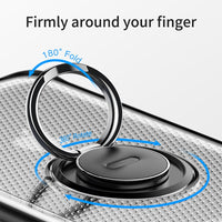 For iPhone XS XS Max XR with Magnetic Car Holder Ring Stand