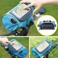 Waterproof Phone Holder Bike Bag & Touchscreen Capability for All Cell Phones