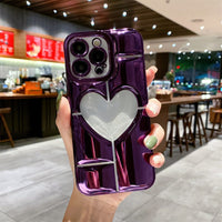 Big Heart Shape Case For iPhone 14 13 12 series