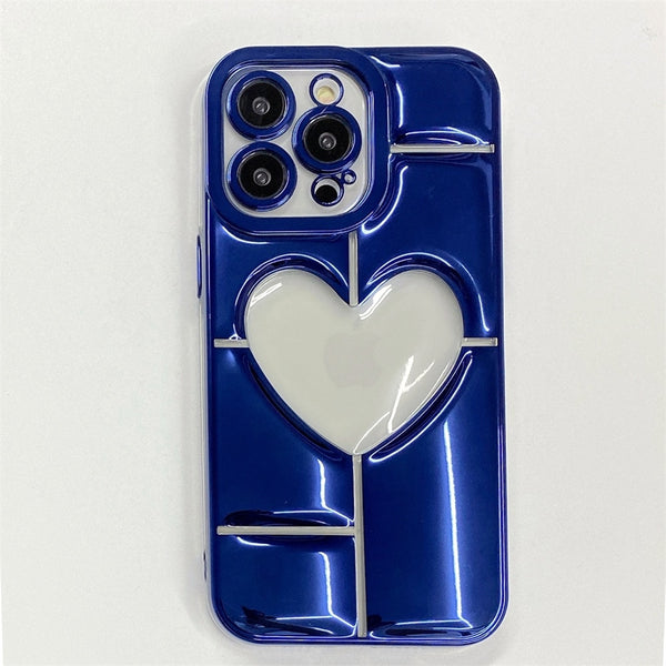 Big Heart Shape Case For iPhone 14 13 12 series