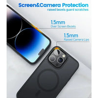 Military Grade Protection Translucent Matte Magnetic Case for iPhone 15 14 series