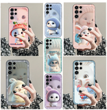 Cute Rabbit Strawberry Soft Case for Samsung Galaxy S23 S22 S21 series