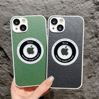 Business Leather Camera Protector Silicone Case For iPhone 14 13 12 series