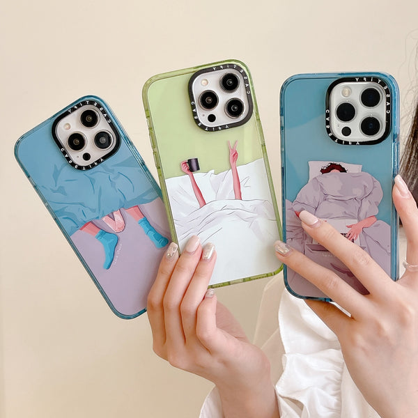 Cute Stay-In-Bed Case For iPhone 14 13 12 series