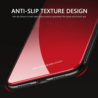Glass Case Silicone Frame Shock Proof For iPhone X XS Max XR 8 Plus