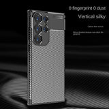 Carbon Fiber Texture TPU Case for Samsung Galaxy S24 S23 S22 S21 Ultra Plus