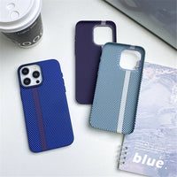 Carbon Fiber Texture Shockproof Hard Plastic Case With Metal Camera Protectionfor For iPhone 15 14 13 12 series