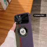 Magsafe Magnetic Wireless Charging Carbon Fiber Logo Hole Hard PC Case for iPhone 14 13 12 series