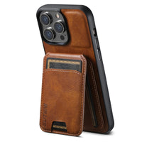 Standing Card Holder Wallet Leather Case For iPhone 15 14 13 12 series