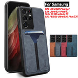 Wallet Leather Case For Samsung Galaxy S23 S22 S21 Ultra Plus