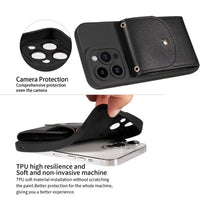 Card Slot Holder Crossbody Lanyard Wallet Case For iPhone 15 14 13 12 series