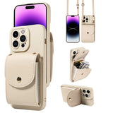 Card Slot Holder Crossbody Lanyard Wallet Case For iPhone 15 14 13 12 series